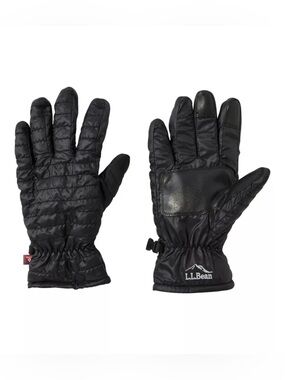 L.L. Bean PrimaLoft Packaway Gloves Black Medium